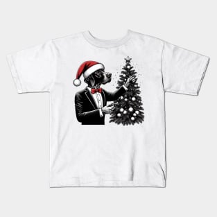 German Shorthaired Pointer Dog Christmas Kids T-Shirt